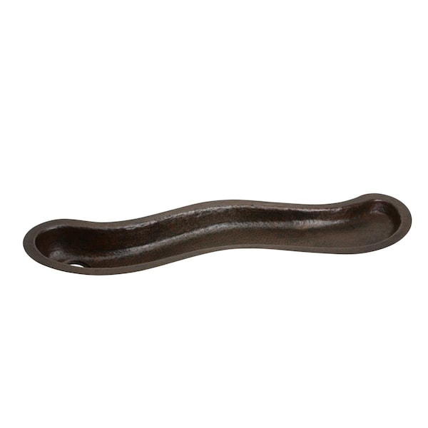 Copper 51 X 13-15/16 X 4-1/2 Single Bowl Undermount Sink